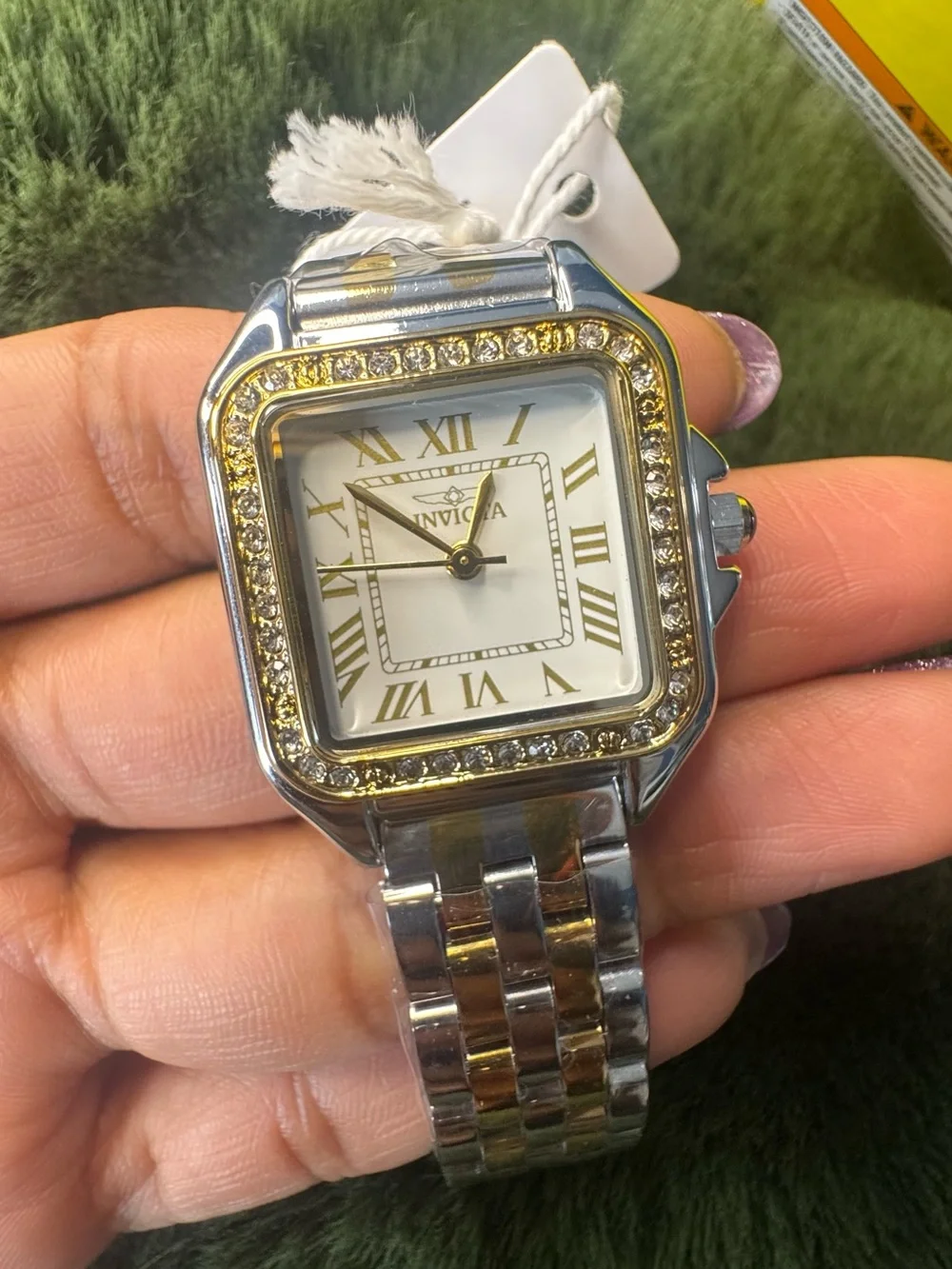 Invicta Two-Tone Gold and Silver Women’s Crystal Bezel Watch